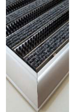 Aluminyum Paspas Halı ve Fırça Sıyırıcılı